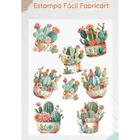 Estampa Fácil Fabricart - Cactus