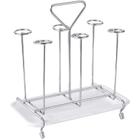 Estande de rack de secagem de copos,6 copos de copo de vidro de rack caneca organizadora de drenagem Cup & Tumbler Holders - HTTN