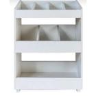 Estante Baú Organizador De Brinquedos Infantil Divisórias Kids Mdf Branco