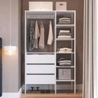 Estante Closet com 3 Gavetas e 5 Nichos - Branco - PLACA&PONTO