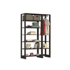 Estante Closet Yes 120cm com 9 Prateleiras - Grafite