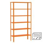 Estante de Aço Laranja 176x92x30 6 bandejas chapa 26 3018