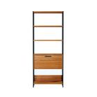 Estante Dijon 1 PT Freijó e Preta 74 cm