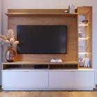 Estante Home para TV até 70 Polegadas com LED e Cristaleira Arezzo Yescasa