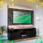 Estante Home para TV até 70 Polegadas com LED Ripado e Espelho Ibiza Yescasa