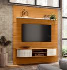 Estante Home Suspenso Bugatti para TV até 75'' Cinamomo Off White Madetec 