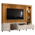 Estante Home Theater Le Mans Naturale Off White Madetec