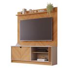 Estante Home Theater para Sala 154 cm TV 55 Polegadas 2 Portas Volpi Permóbili Off White/Nature - 100% MDF