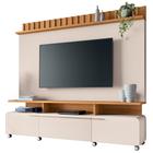 Estante Home Theater Para TV 70 Pol 200cm Artemis B01 Off White Cinamomo - Lyam Decor