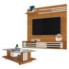 Estante Home Theater Suspenso com Mesa de Centro Frizz Sublime Naturale Off White Madetec