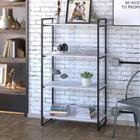 Estante Industrial Kuadra com 3 Nichos 80 cm - Branco/Preto