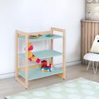 Estante Infantil Baixa para Livros e Brinquedos Diversos 64x75cm Colorê Menta