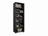 Estante Livreiro 6 Prateleiras Office Preto - Fdecor - Móveis Leão