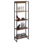 Estante Livreiro Multiuso Dynamica Industrial 60cm 5 Prateleiras C08 Nogal