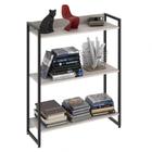 Estante Livreiro Multiuso Dynamica Industrial 80cm 3 Prateleiras C08 Snow - MPOZENATO