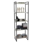 Estante Livreiro Prisma Estilo Industrial 60cm 5 Prateleiras