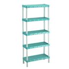 Estante Modular Verde Com 5 Prateleiras Plástico-Agraplast