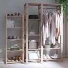 Estante Organizadora Pinus com Closet Arara Aberto - Technox