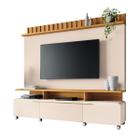 Estante Painel Para Tv 70 Polegadas Dimitra 200x180-Off White-Cinamomo-EdeCasaMoveis