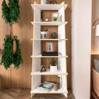 Estante para Livros Jade 6 Prateleiras Branco - Politorno