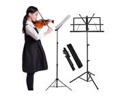 Estante Partitura Suporte Pedestal Cavalete com Bag