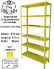 Estante / prateleira de Aço Dupla-Flex Amarelo