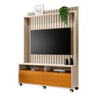 Estante Rack p/ TV 50" Home Ripado Estilos 1,45cm c/ Rodizio