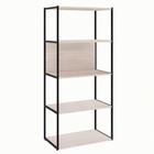 Estante Shelf Carvalho Berlin e Preta 139 cm