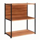 Estante Shelf Nogal Sevilha e Preta 71 cm - GEBBWEB