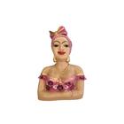 Estátua Boneca Namoradeira Loira Busto Laço Decoração Janela Varanda Balcão - VÁRIAS VARIEDADES