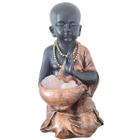 Estátua Buda Chinês Menino Com Castiçal 32Cm 05028 - Mana Om By Sss