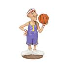 Estátua Caricatura Imagem Resina Jogador Basquete Com Bola