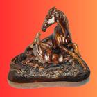 Estátua de Gesso Cavalo com Filhote