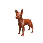 Estatua decorativa Pinscher Low Polly