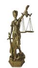 Estátua Deusa Da Justiça Dama Símbolo Direito 14 Cm