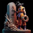 Estátua Dragon Ball Goku no Túmulo de Akira Toriyama