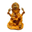 Estátua Ganesha Hindu Resina Prosperidade Sorte Sabedoria