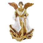 Estátua Natal Estatueta Decorativa Em Resina Anjo Plus 25,5cm