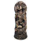 Estátua Odin Enfeite Decorativo Deuses Mitológicos Nórdicos