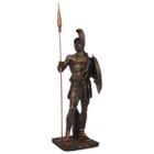 Estatueta Ajax Guerreiro Grande De Resina Cor Bronze Troia