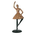 Estatueta Bailarina Rose em Resina com Suporte em Metal