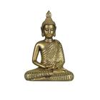 Estatueta de resina de buddha sentado dourada