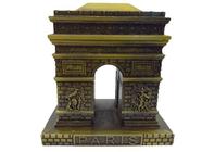 Estatueta em Metal - Arco Do Triunfo Mini Paris Metal Enfeite Luxo Monumentos