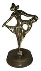 Estatueta Escultura Em Bronze Bailarina Obra De Arte Decoração