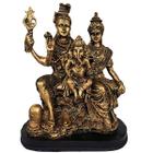 Estatueta Familia Shiva Parvato Ganesha 27cm 14005 - plat1