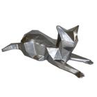 Estatueta Gato Deitado Geométrico (Low Poly) Tam. M