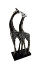 Estatueta Girafa Decorativa Grande Decoração Casal Luxo