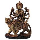 Estatueta Maa Durga 17cm - Deusa Durga Montada em Tigre