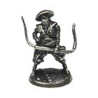 Estatuetas de Soldado Samurai Vintage em Cobre - Miniaturas de Shogunato Japonês