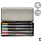 Estojo 8 Unidades Caneta Ponta Pincel Stabilo Pen 68 Metallic 54.4702